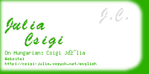 julia csigi business card